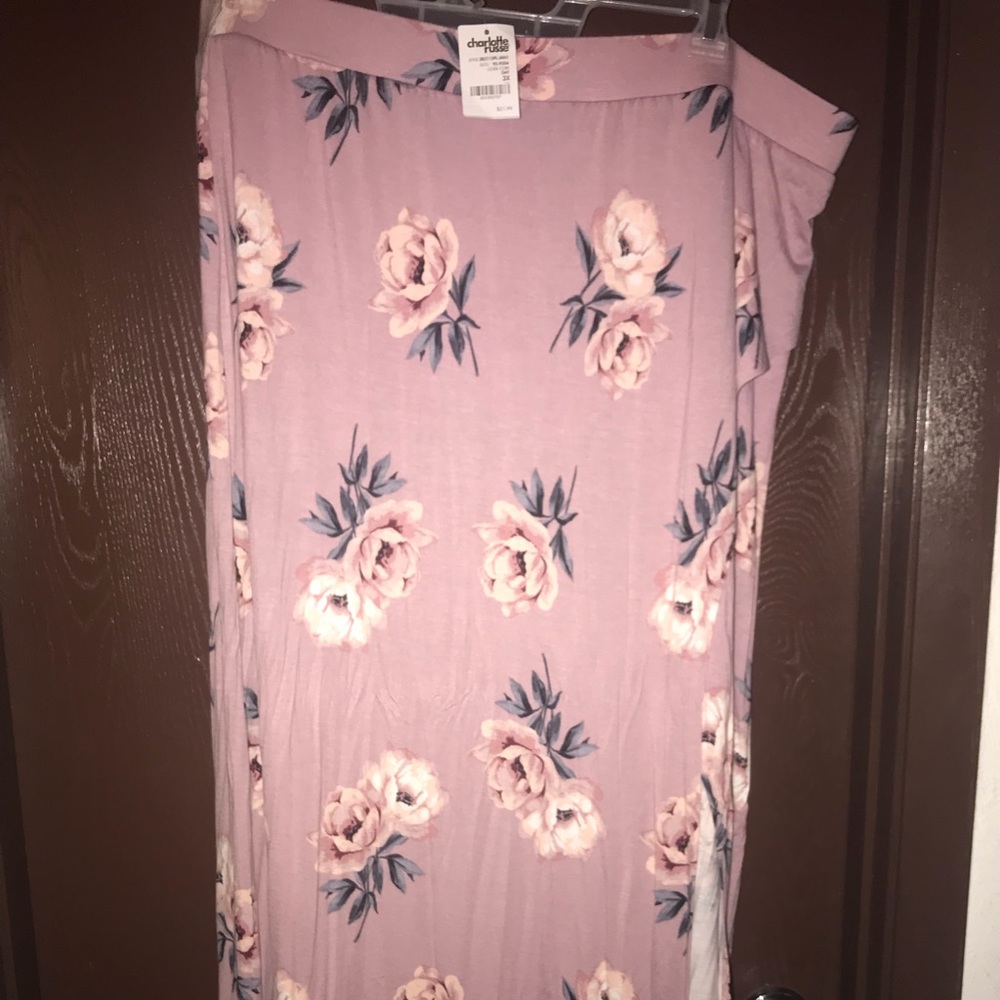New 3x plus size maxi slit skirt